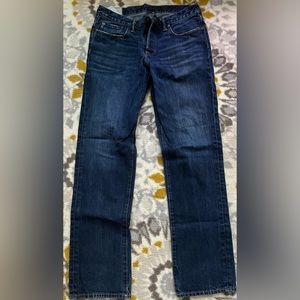 Men Abercrombie & Fitch dark wash bootcut jeans